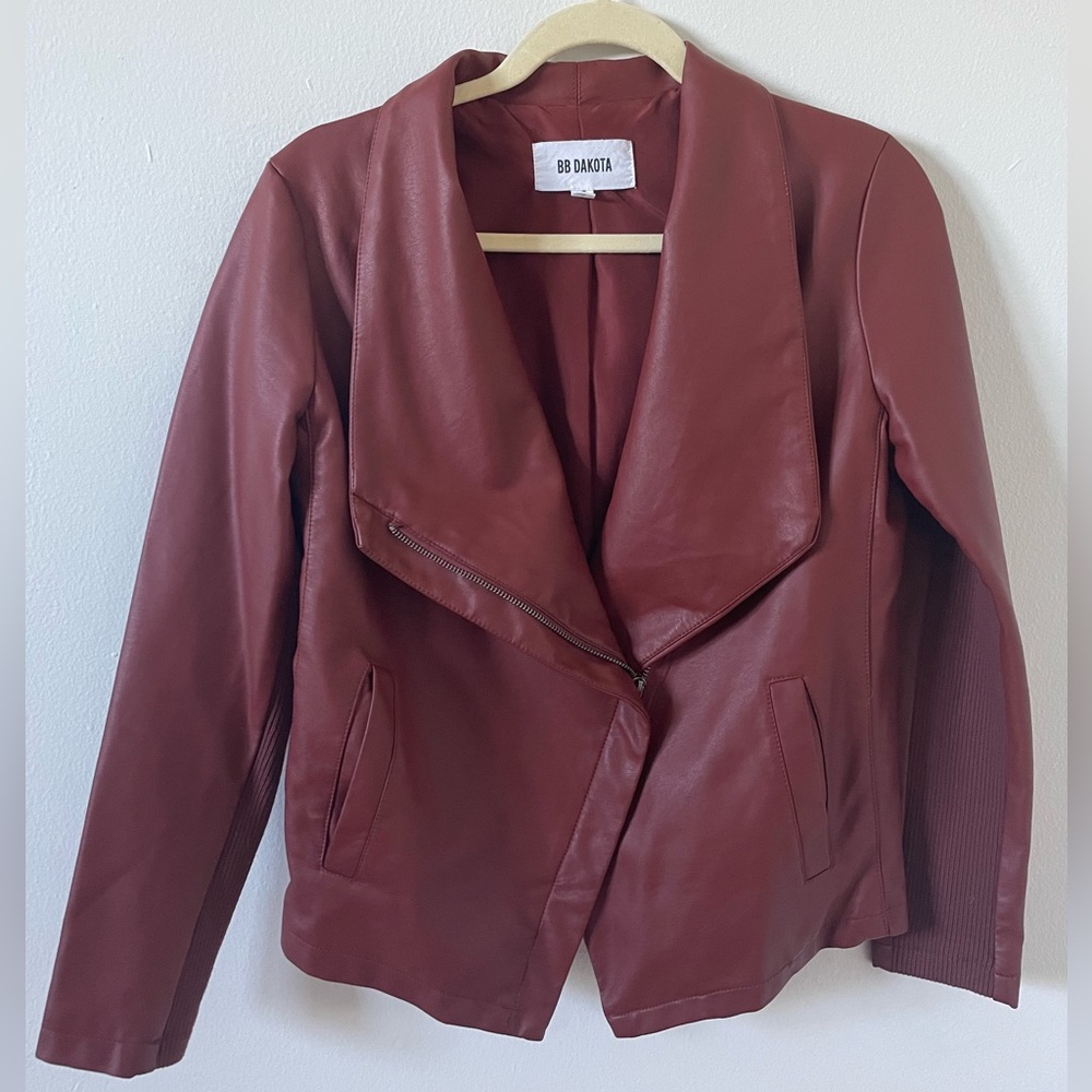 Faux Leather Jacket by BB DAKOTA